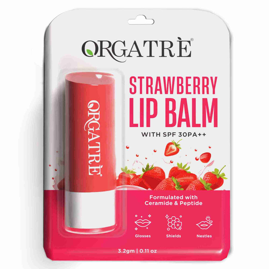 Strawberry Lip Balm | SPF 30 PA++ - 3.2 gm
