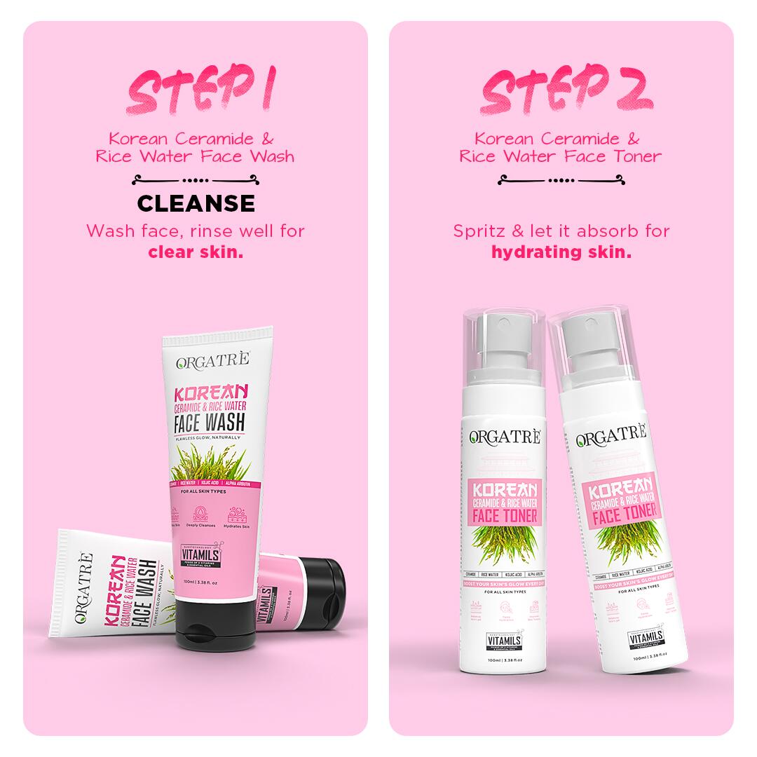 Korean Rice & Ceramide 3 Step Skincare Gift Set
