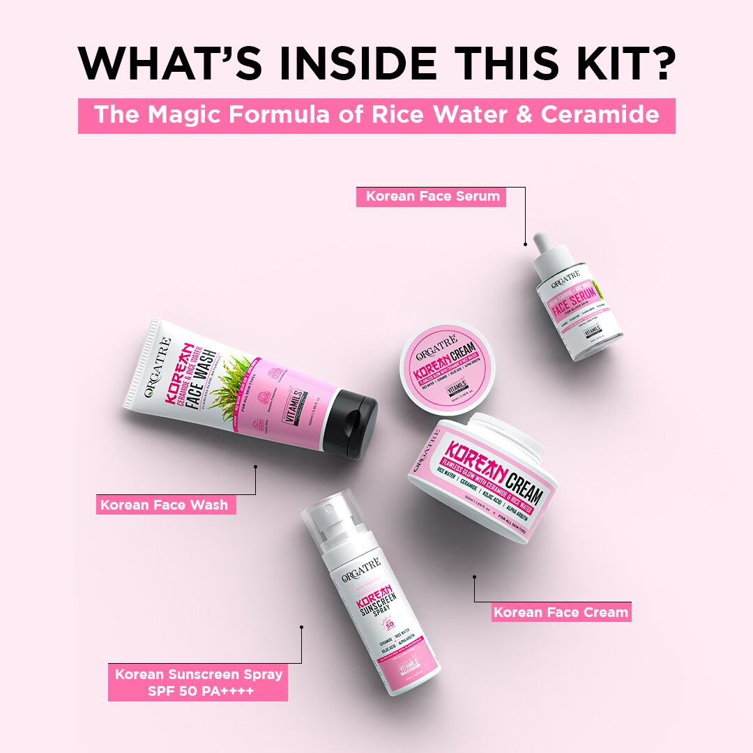 Korean Rice & Ceramide 4 Step Skincare Gift Set