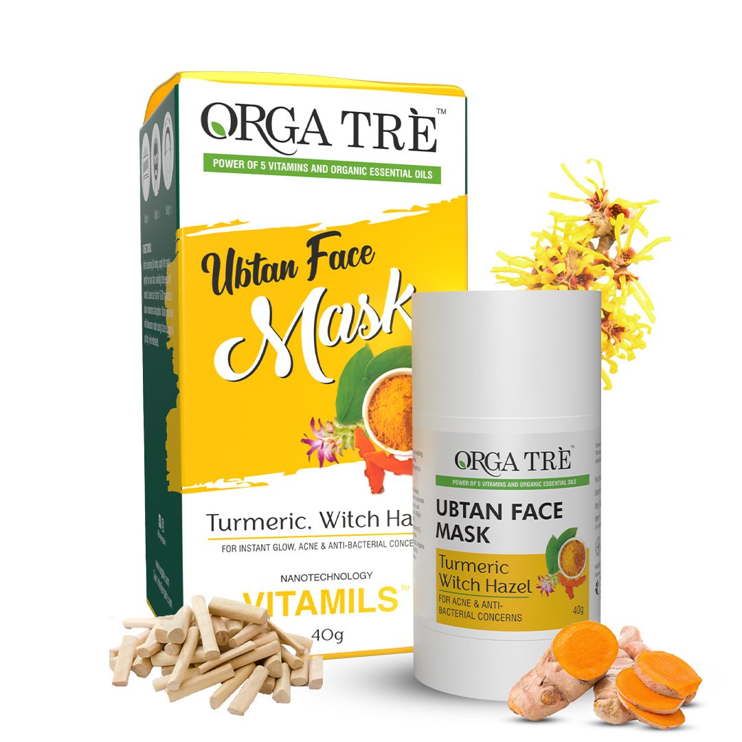 Ubtan Face Stick Mask - Turmeric & Witch Hazel for Instant Glow