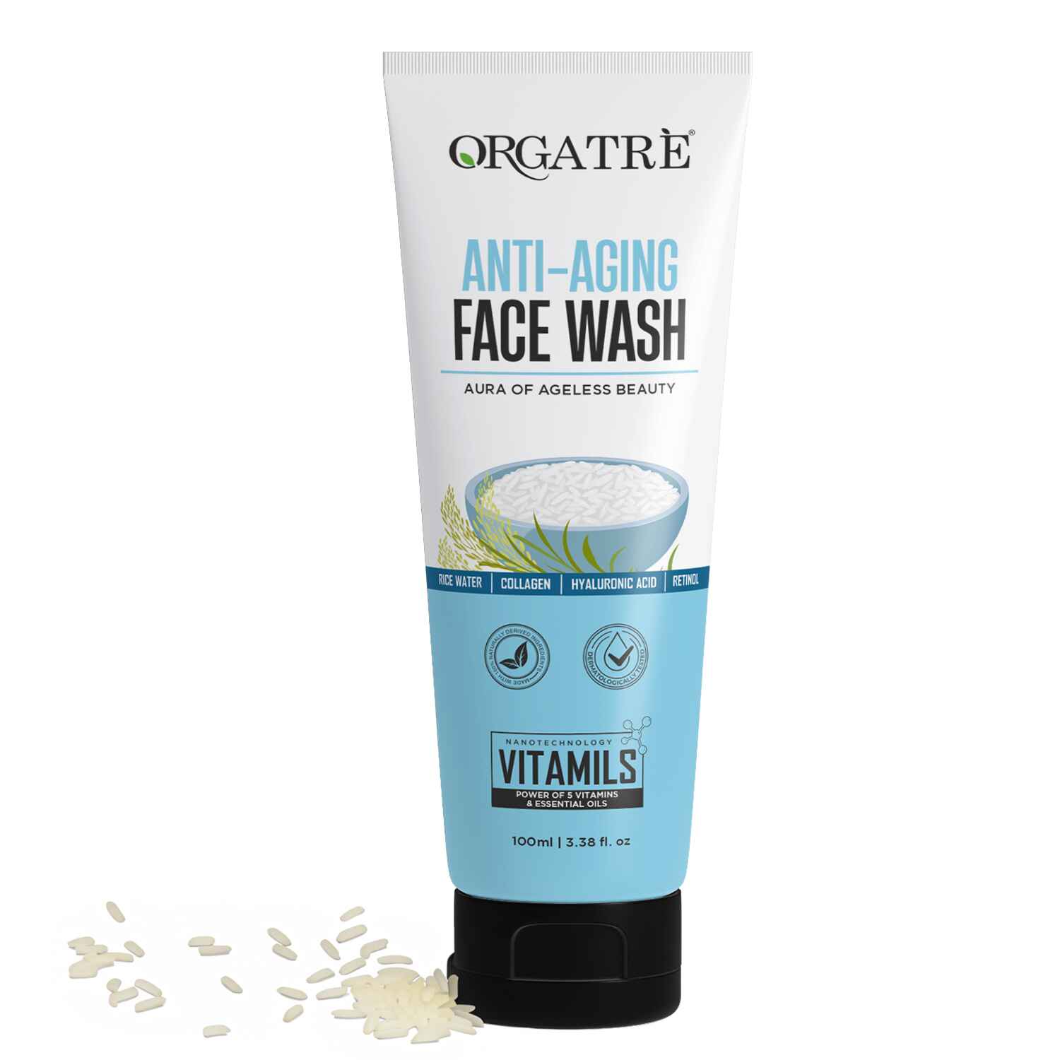 Orgatre Anti Aging Face Wash | Fight Wrinkles & Fine Lines
