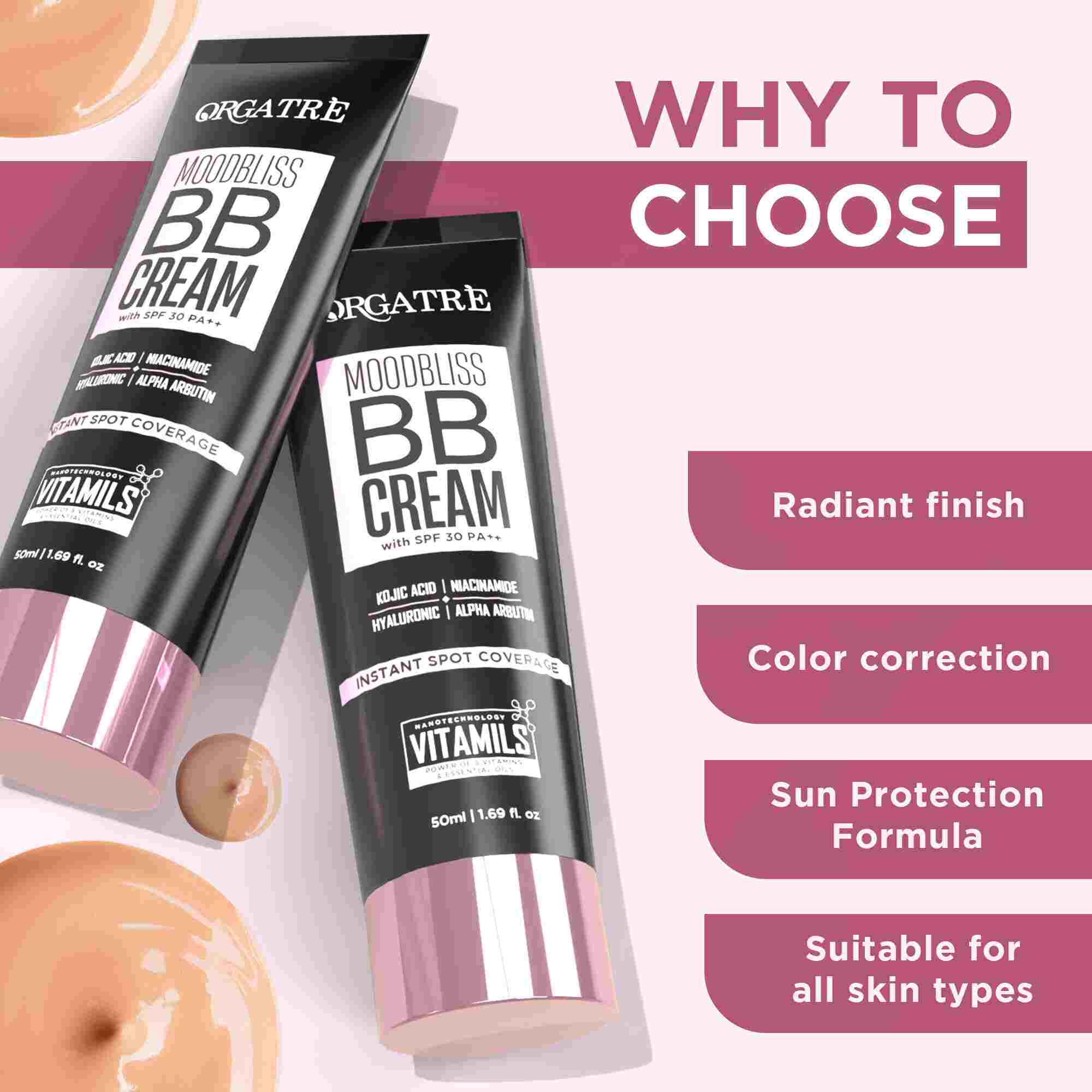 MoodBliss BB Cream with SPF 30 PA++ | Light Breeze