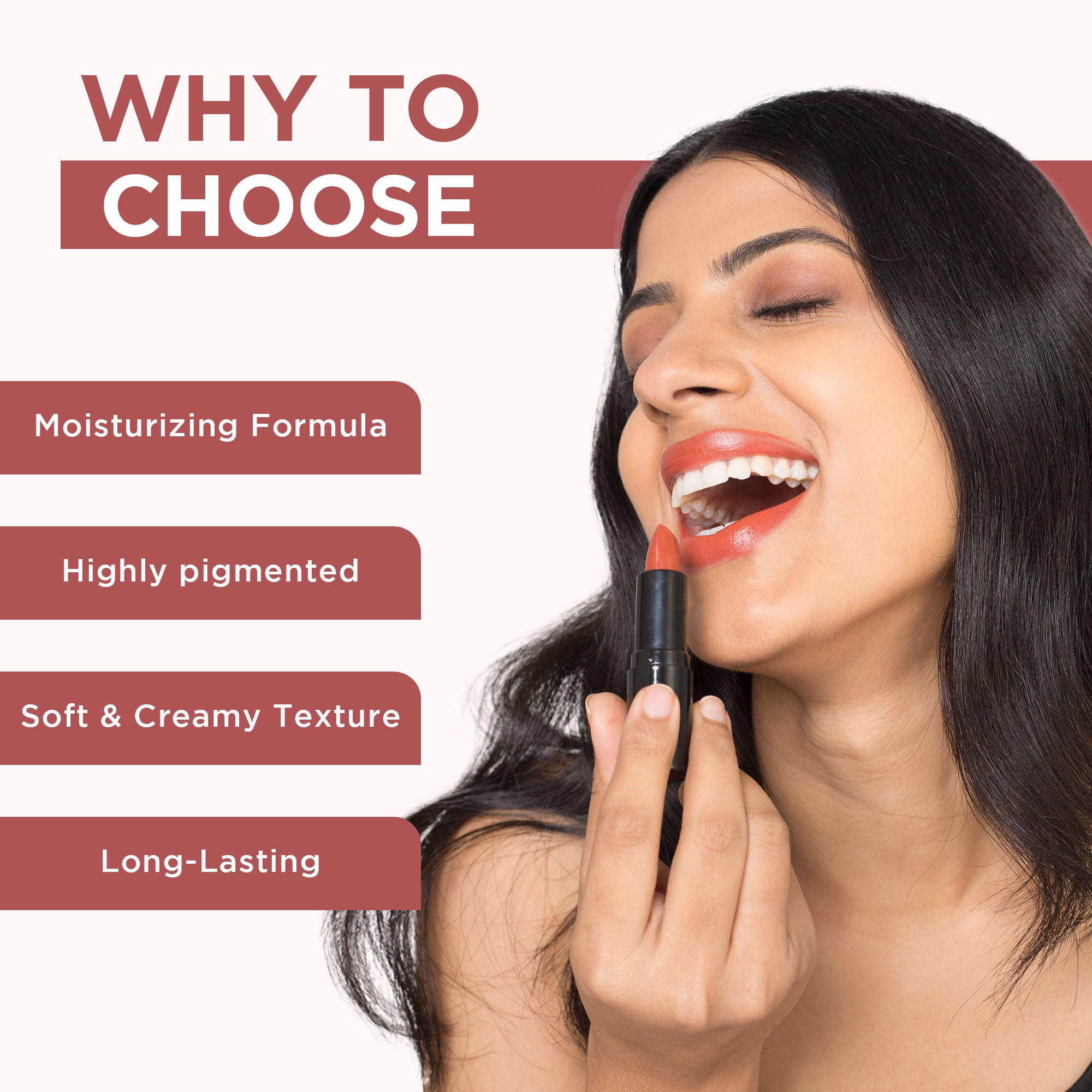 MoodBliss Creamy Matte Bullet Lipstick