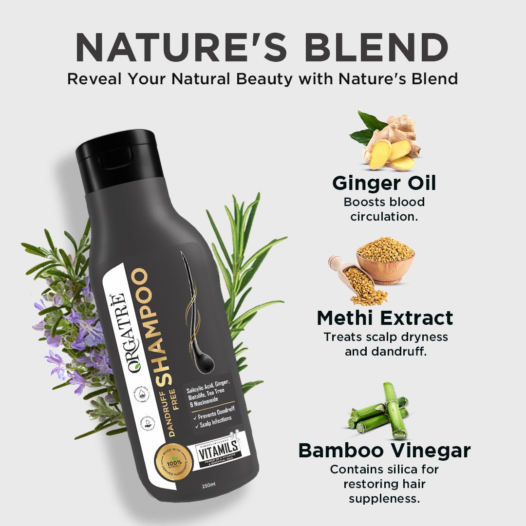 Dandruff Free Shampoo with Tea Tree & Rosemary Oil