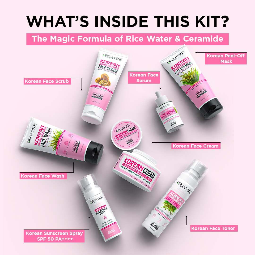 Korean Rice & Ceramide 7 Step Skincare Gift Set
