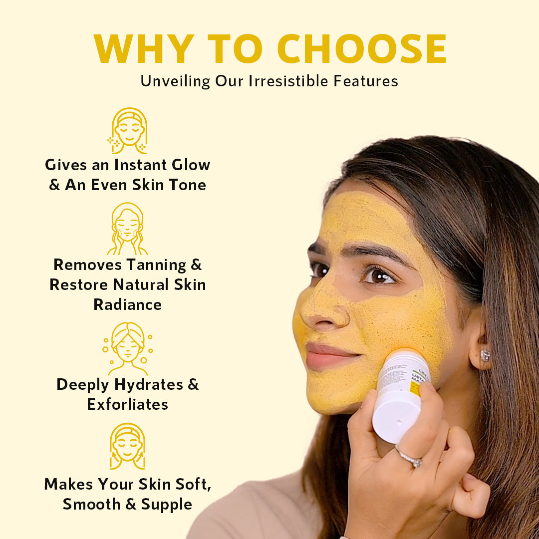 Ubtan Face Stick Mask - Turmeric & Witch Hazel for Instant Glow