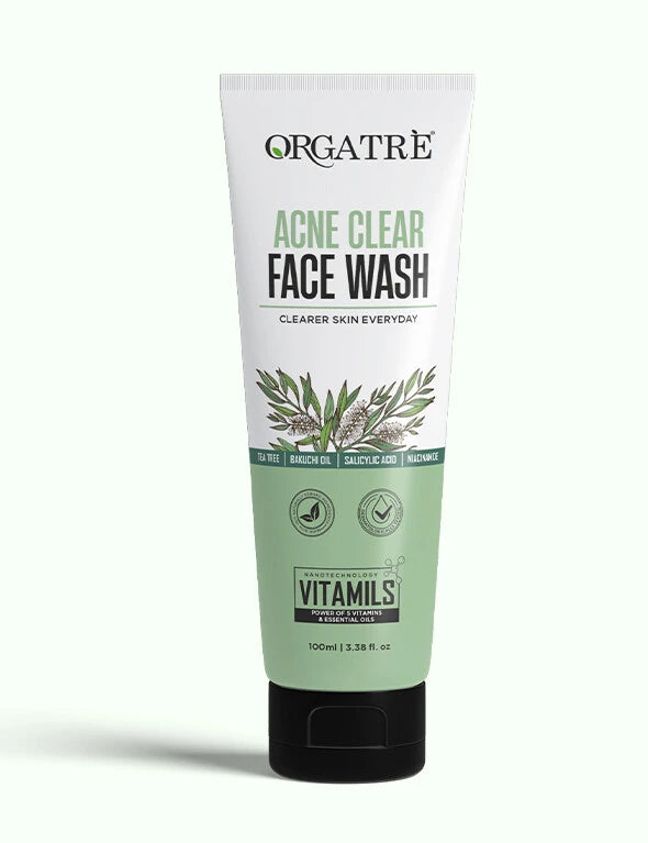 Orgatre Acne Clear Face Wash (100ML) | Clear Skin & Fewer Breakouts