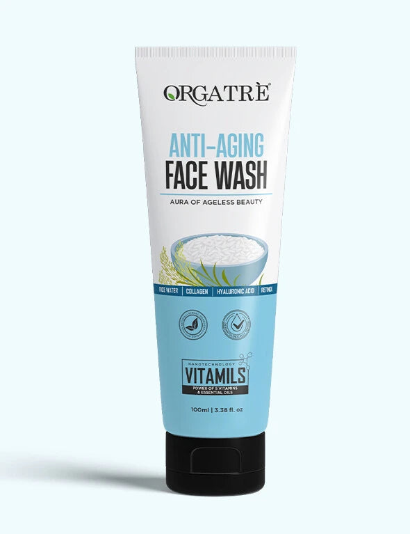 Orgatre Anti Aging Face Wash (100ML) | Fight Wrinkles & Fine Lines