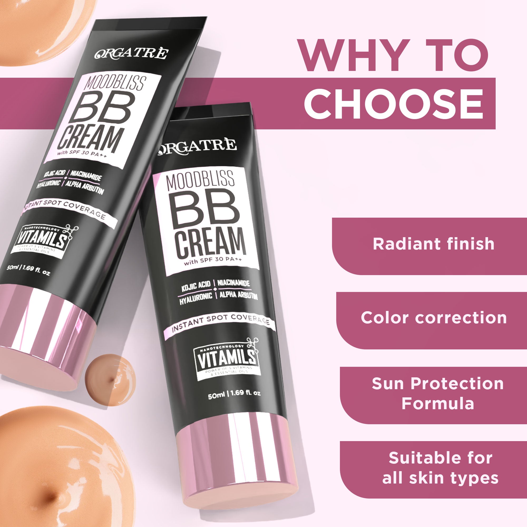 MoodBliss BB Cream with SPF 30 PA++ | Light Breeze