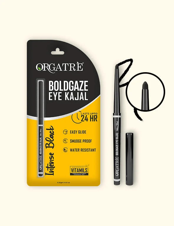 Intense Waterproof Boldgaze Eye Kajal - Long-Lasting, Smudge-Proof Formula | Bold & Beautiful Eyes