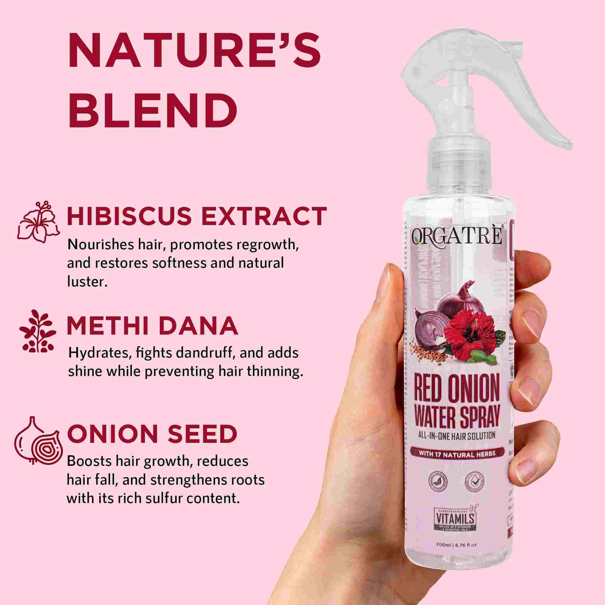 onion spray for garden Buy Online Red Onion Water Spray for Hair Growth