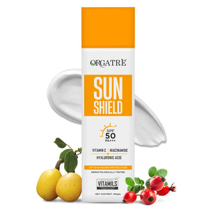 Niacinamide + Hyaluronic Acid | Sun Shield Sunscreen SPF 50 PA+++ - 100 gm