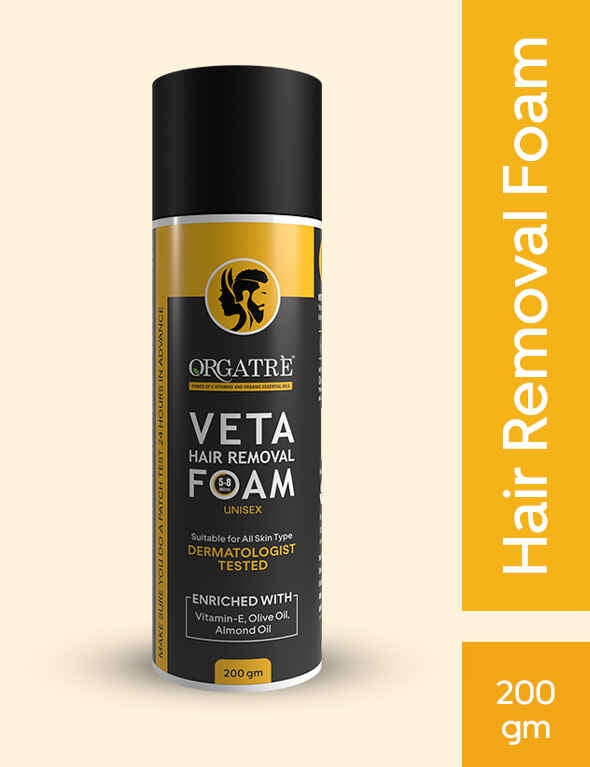 Orgatre Veta Hair Removal Foam (200gm) - Effortless Hair Removal Solution (Unisex)