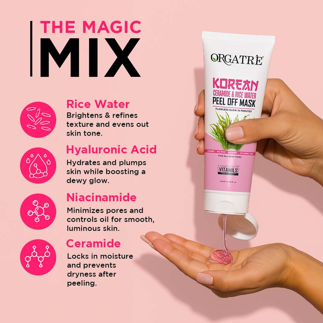 Korean Ceramide + Rice Water Peel Off Mask