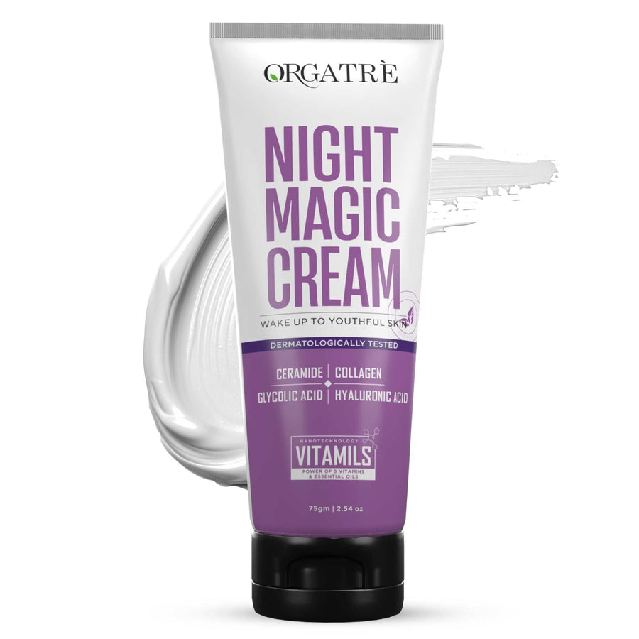 Night Magic Cream for Glowing | Anti-Aging Cream with Ceramide - 75 gm