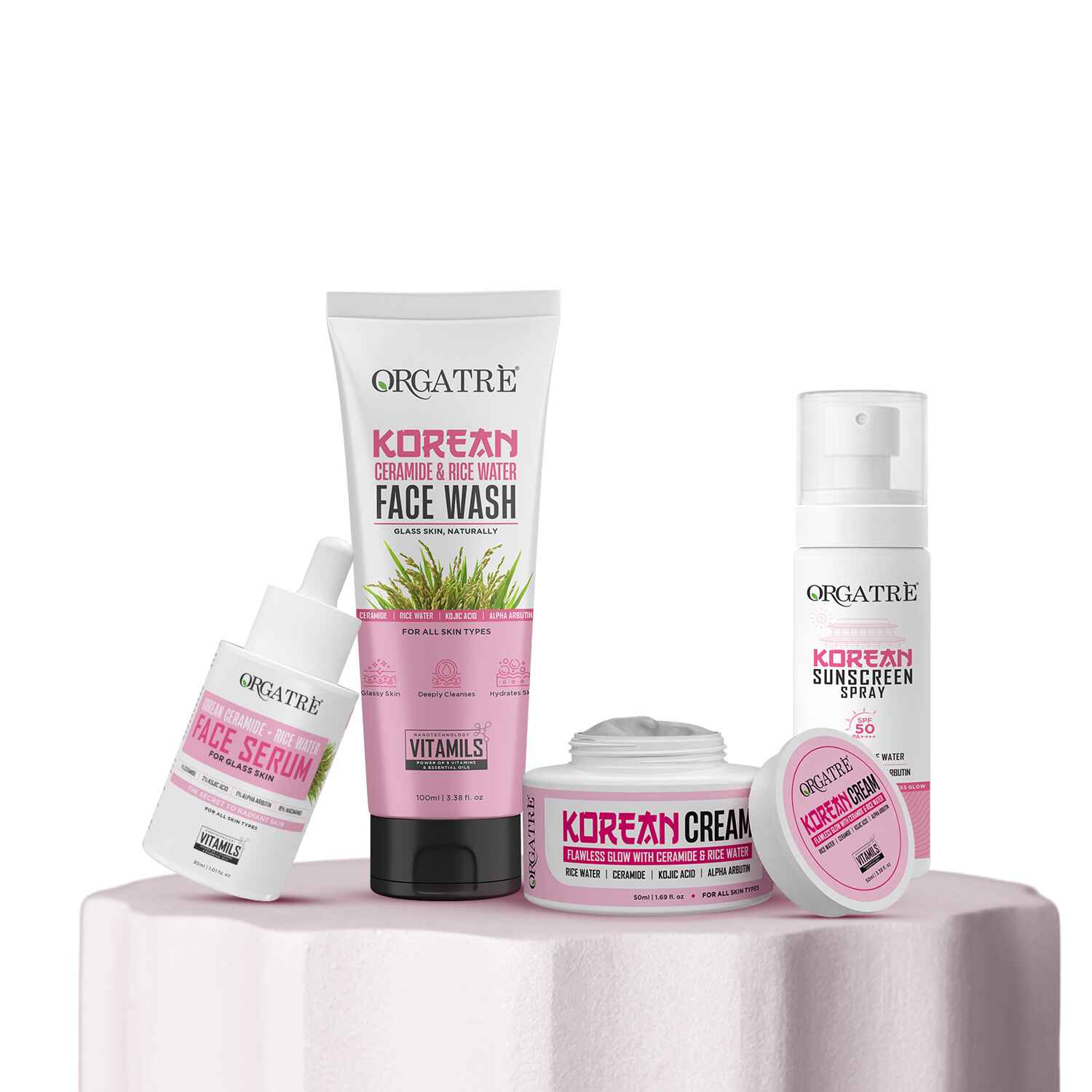 Korean Rice & Ceramide 4 Step Skincare Gift Set