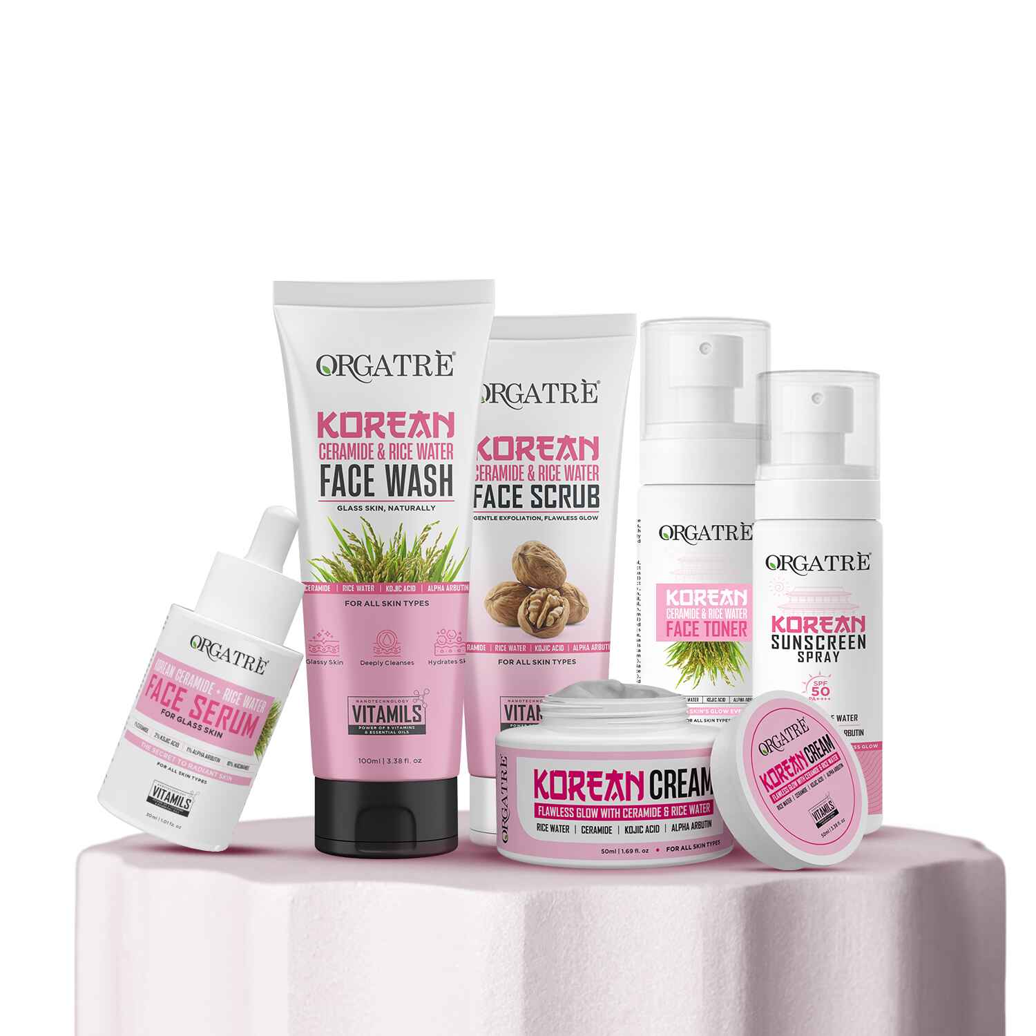 Korean Rice & Ceramide 6 Step Skincare Gift Set