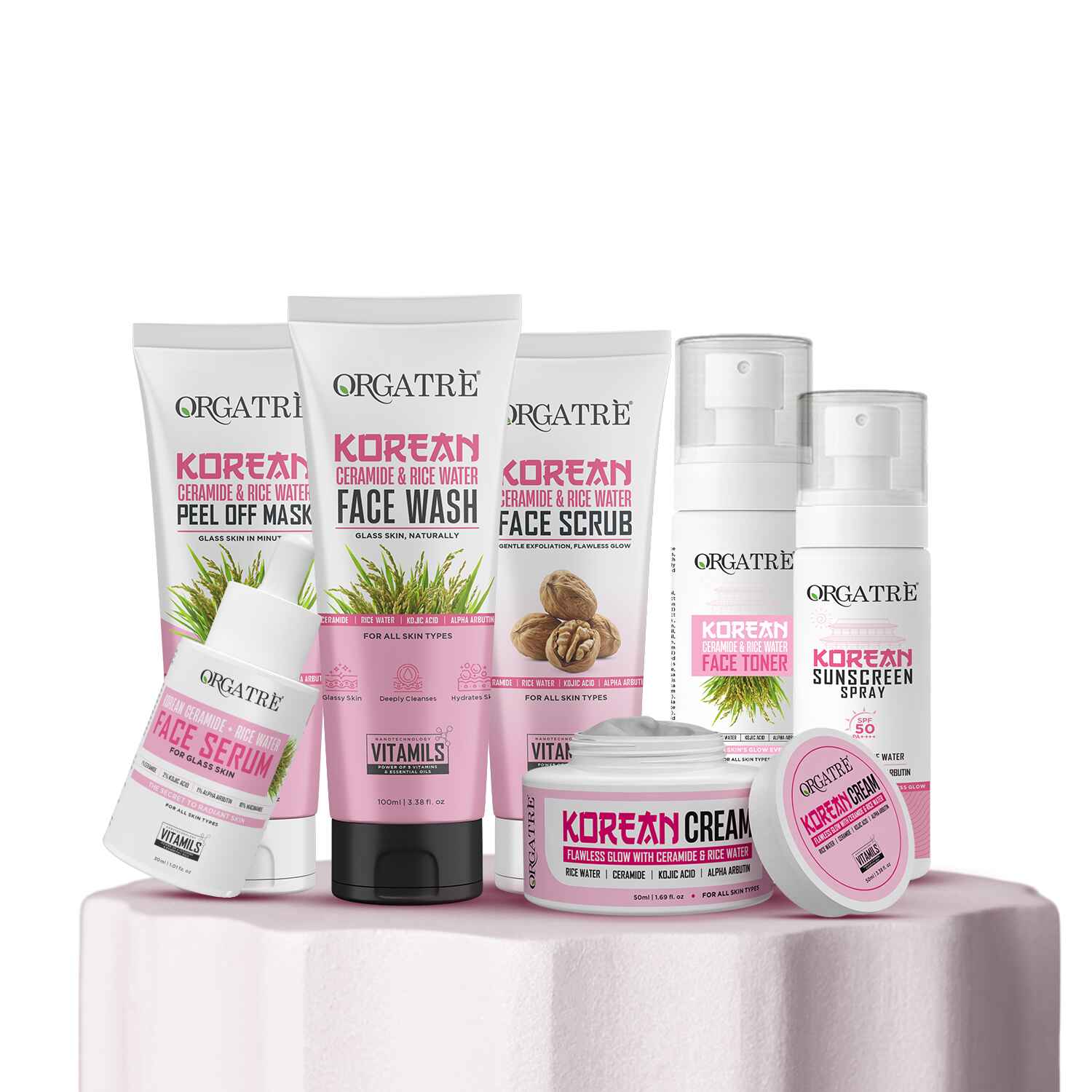 Korean Rice & Ceramide 7 Step Skincare Gift Set